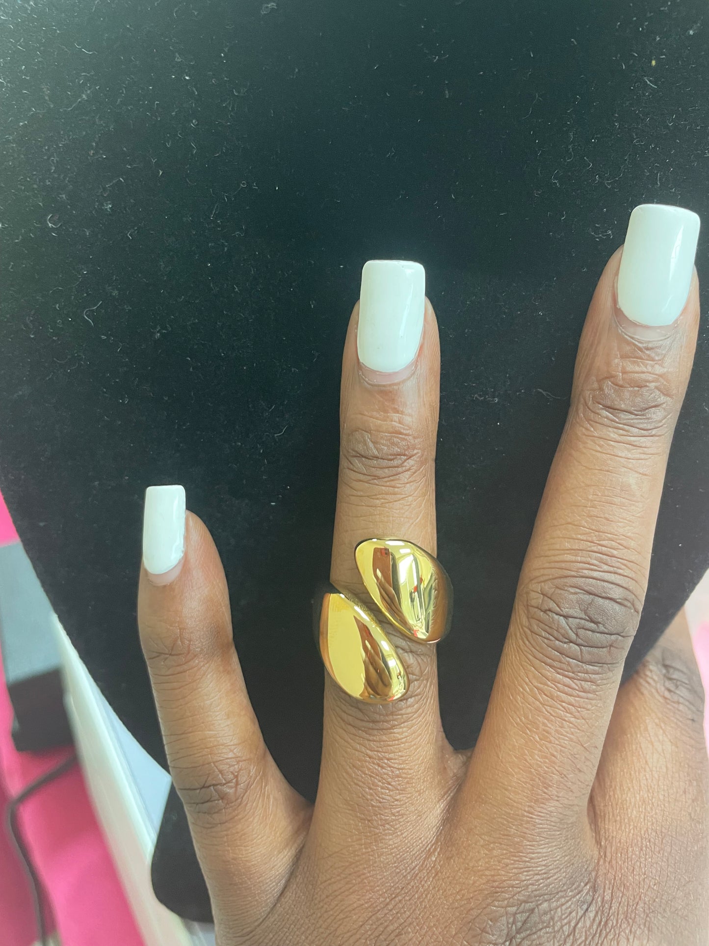 18K Gold Plated Stainless Steel Open Ring