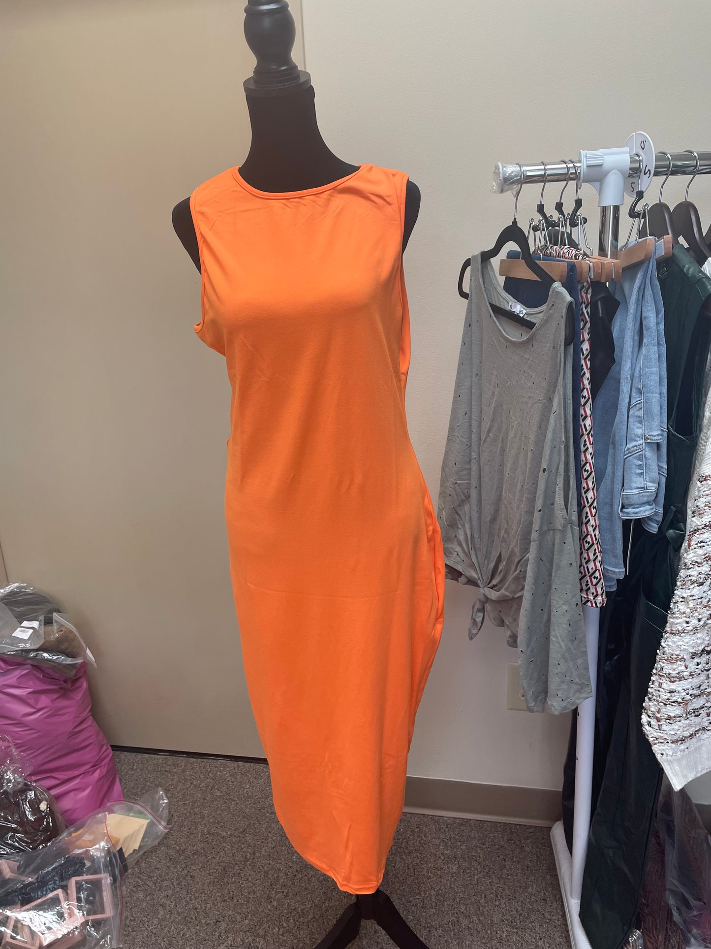 Solid Color Dress