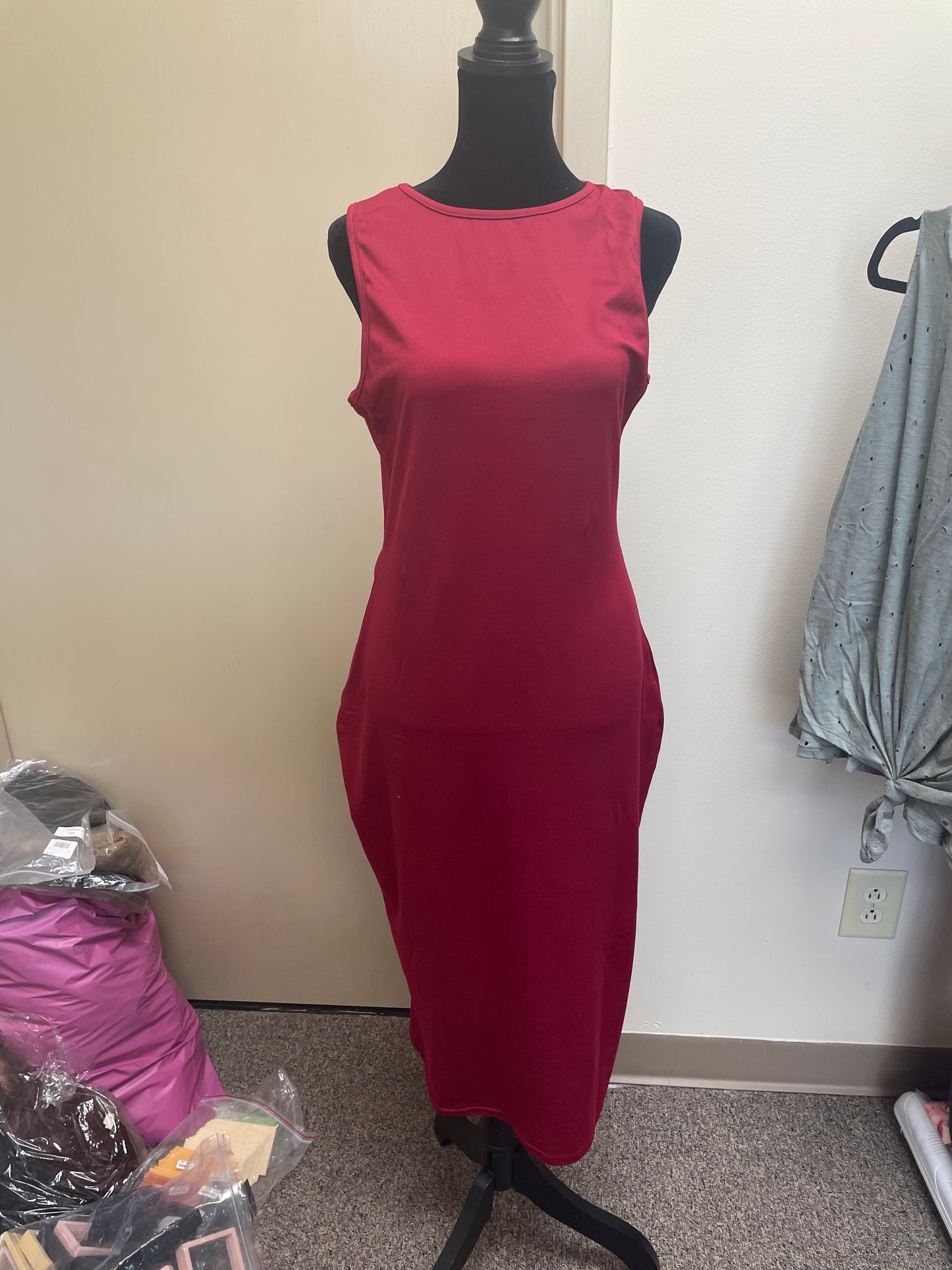 Solid Color Dress