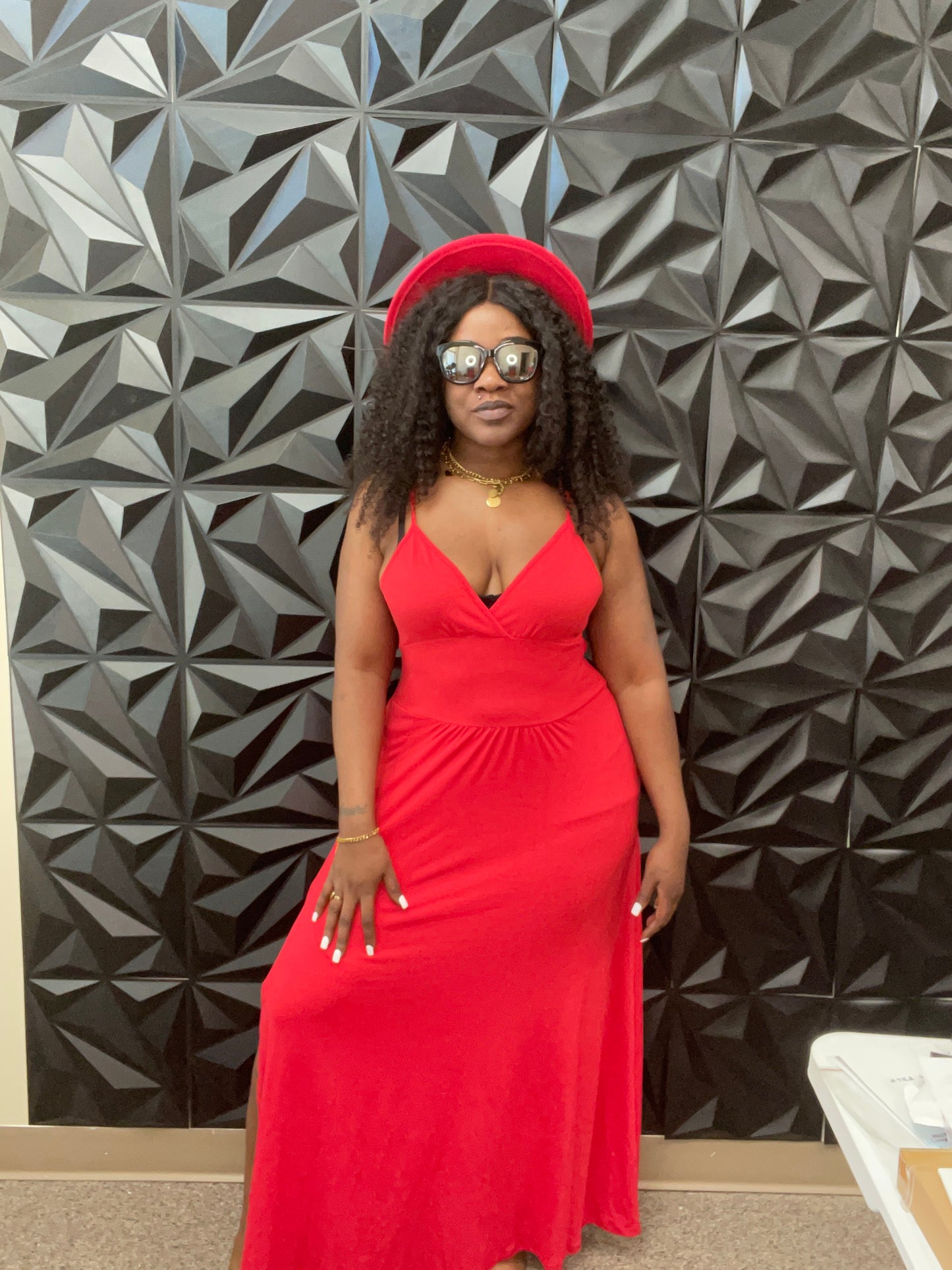 V neck Strapless dress