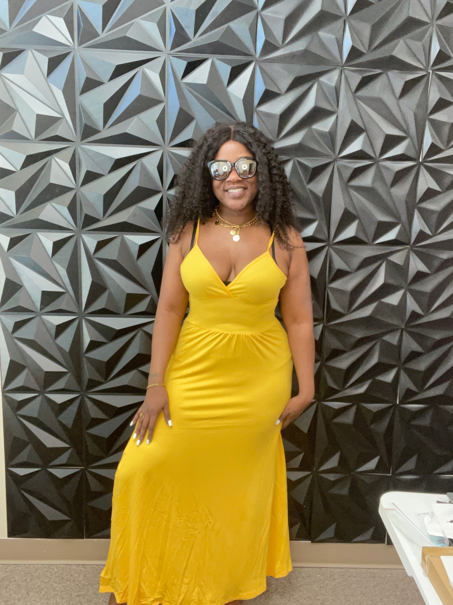V neck Strapless dress