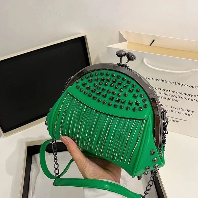 Small Pu Leather Classic Style Shoulder Bag