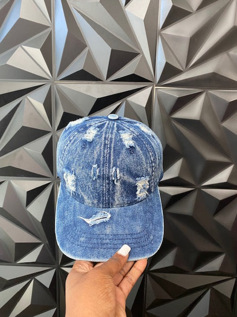 Distressed Demin Hats