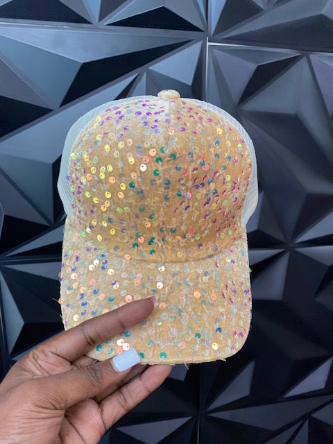 Texture Sequin Hat