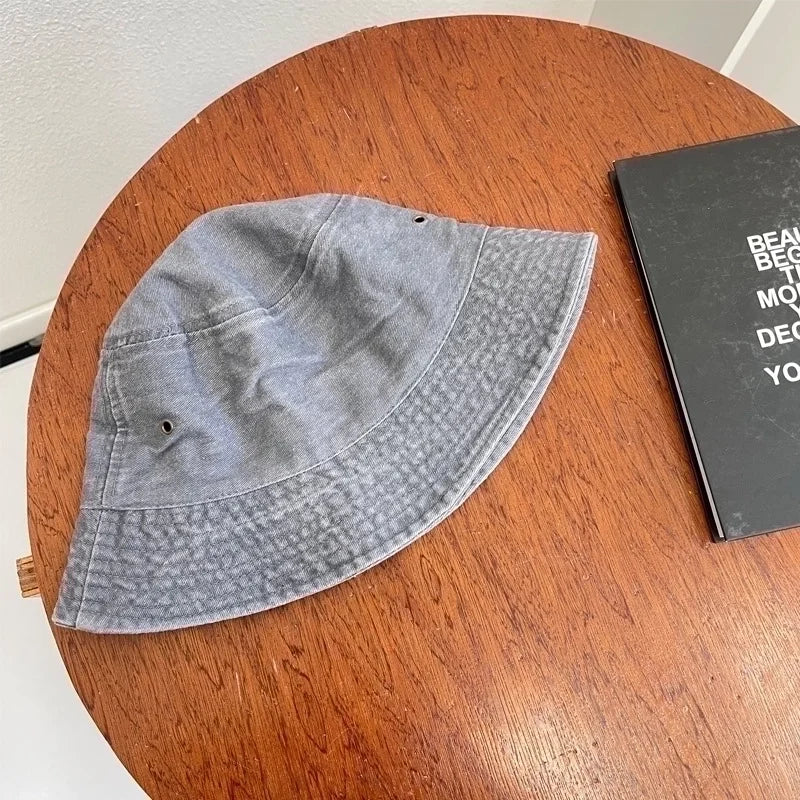 Unisex Classic Style Solid Color Bucket Hat