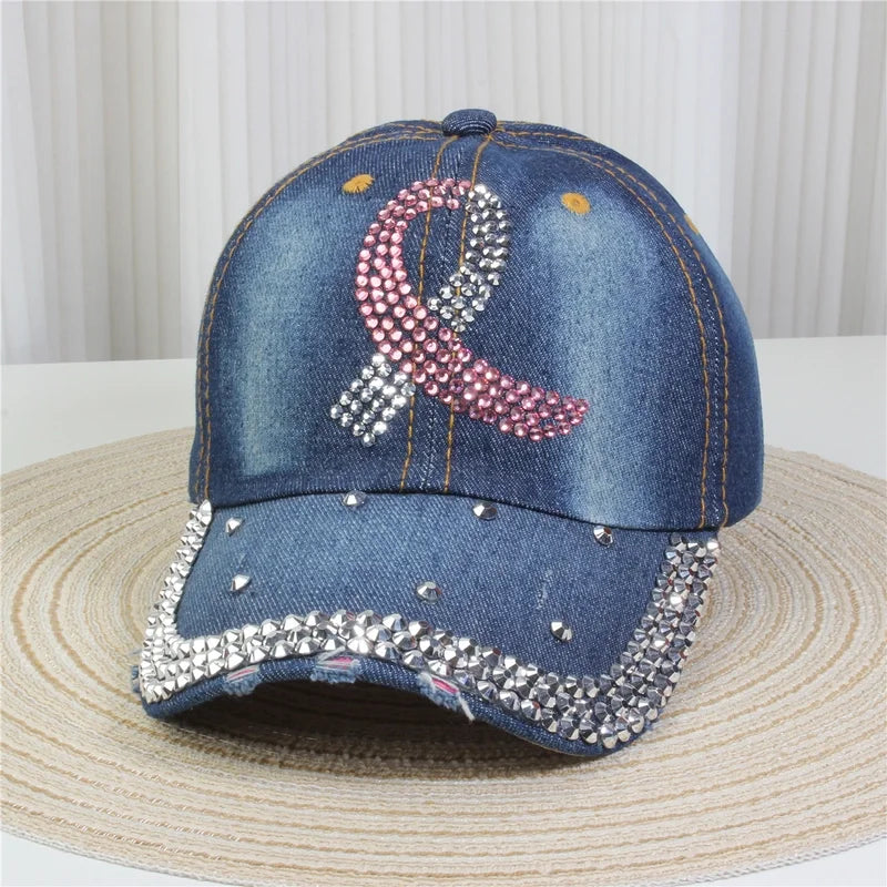 Unisex Streetwear Pentagram Letter Butterfly Curved Eaves Baseball Cap