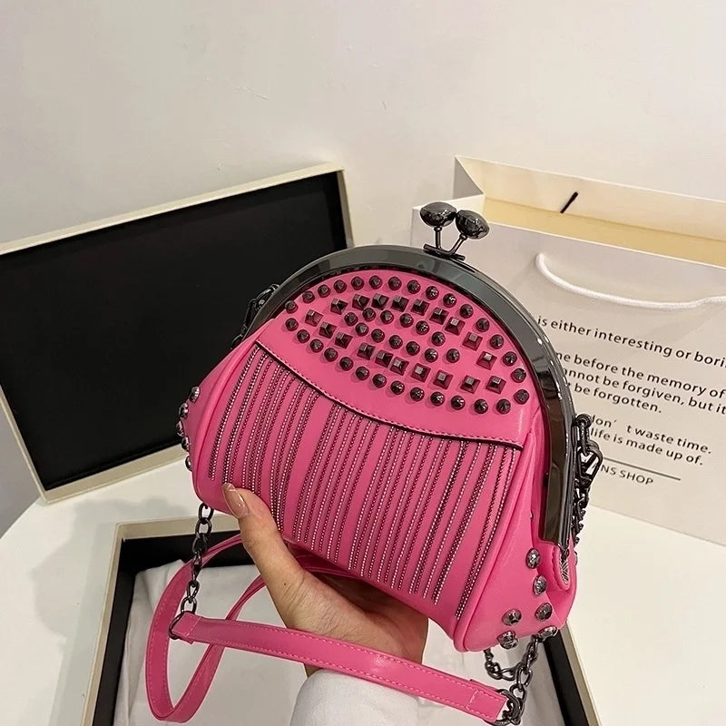 Small Pu Leather Classic Style Shoulder Bag