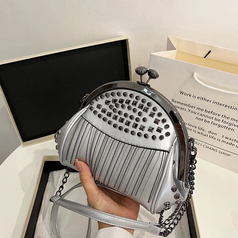 Small Pu Leather Classic Style Shoulder Bag